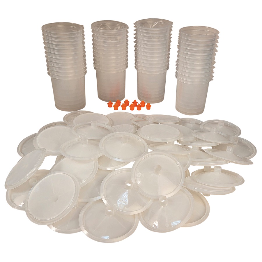 DeVILBISS® DeKUPS® EVO Disposable Cup Liner & Lid Refill Kit - 24 oz